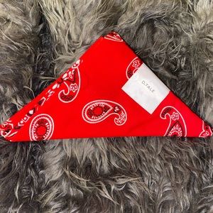 Red Bandana/ White headband